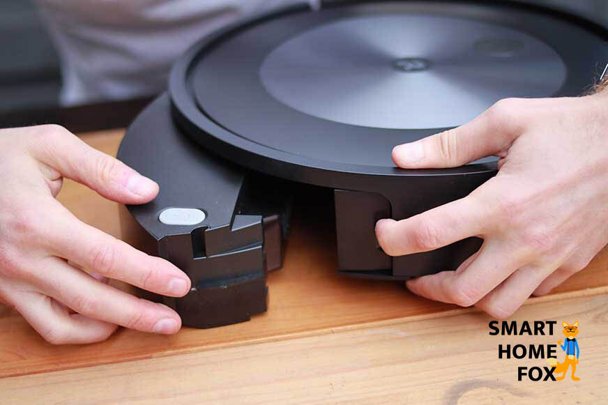 Retrait du bac à poussière